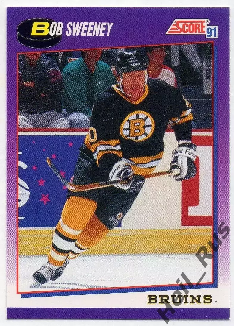 Хоккей. Карточка Bob Sweeney/Боб Суини (Boston Bruins/Бостон Брюинз) НХЛ / NHL