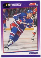 Карточка Troy Mallette/Трой Маллетт New York Rangers/Нью-Йорк Рейнджерс, НХЛ/NHL
