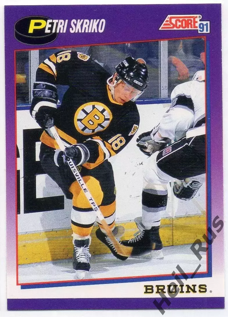 Хоккей; Карточка Petri Skriko/Петри Скрико (Boston Bruins/Бостон Брюинз) НХЛ/NHL