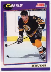 Хоккей. Карточка Chris Nilan/Крис Нилан (Boston Bruins/Бостон Брюинз) НХЛ/NHL