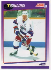 Хоккей. Карточка Thomas Steen/Томас Стин (Winnipeg Jets/Виннипег Джетс) NHL, НХЛ