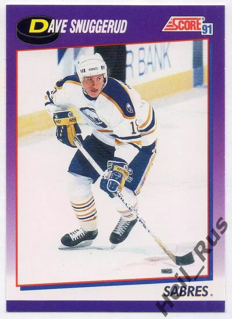 Карточка Dave Snuggerud/Дэйв Снаггеруд (Buffalo Sabres/Баффало Сейбрз) НХЛ/NHL