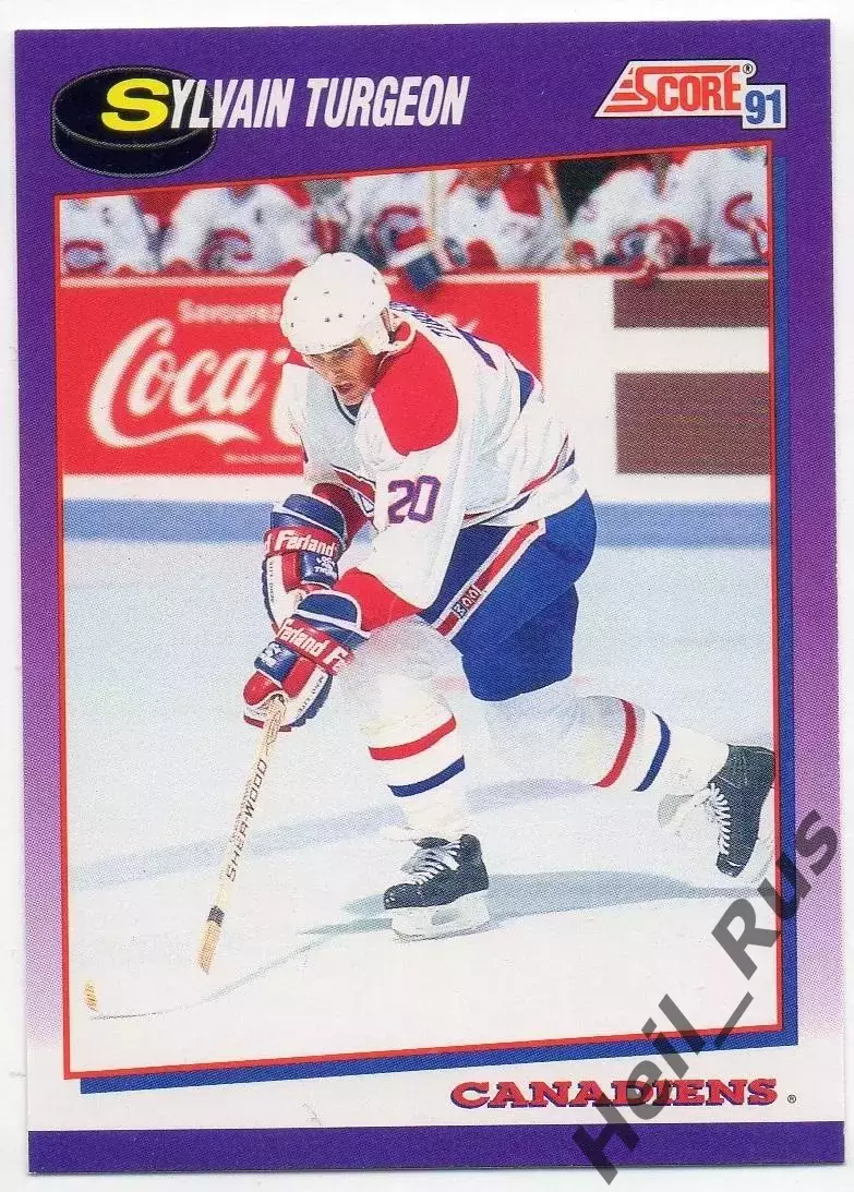 Хоккей. Карточка Сильвен Тарджон (Montreal Canadiens/Монреаль Канадиенс) НХЛ/NHL