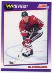 Карточка Wayne Presley/Уэйн Пресли (Chicago Blackhawks/Чикаго Блэкхокс) НХЛ/NHL