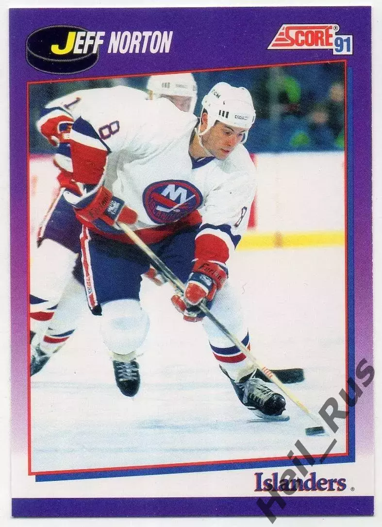 Карточка Jeff Norton/Джефф Нортон New York Islanders/Нью-Йорк Айлендерс НХЛ NHL