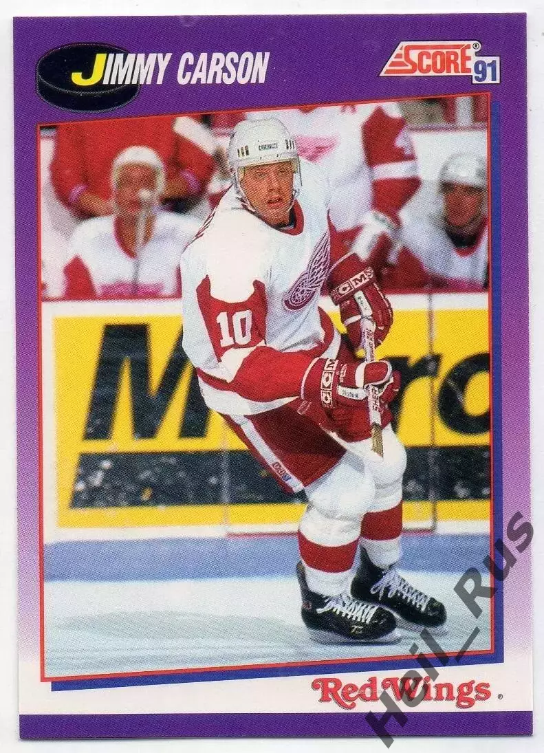 Карточка Jimmy Carson/Джимми Карсон Detroit Red Wings/Детройт Ред Уингз НХЛ/NHL