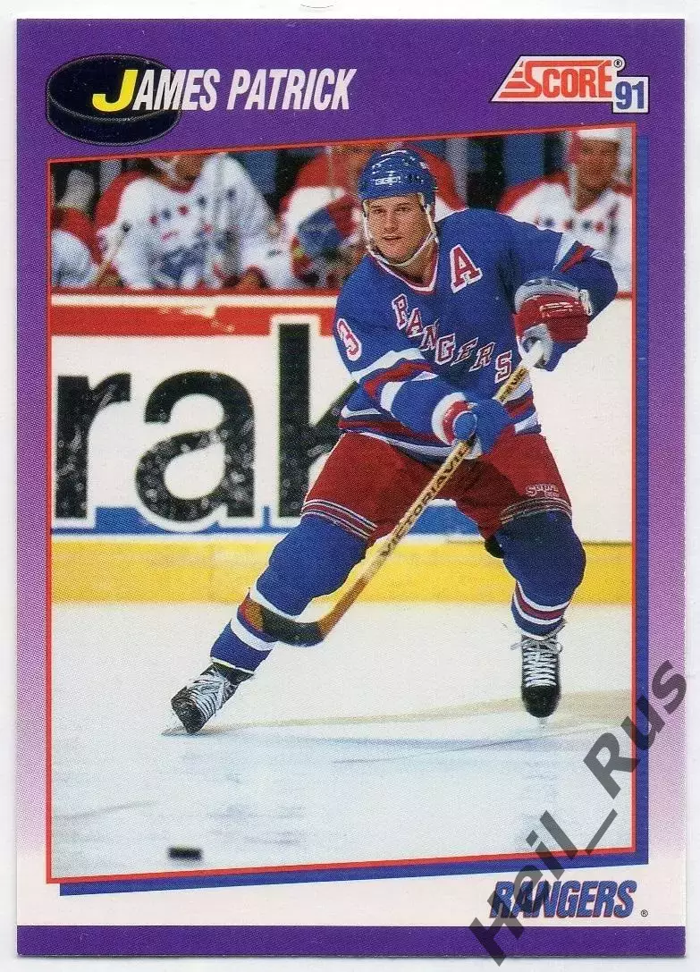 Карточка James Patrick/Джеймс Патрик New York Rangers/Нью-Йорк Рейнджерс NHL НХЛ