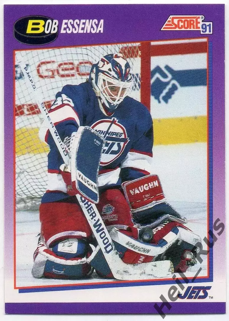 Хоккей Карточка Bob Essensa/Боб Эссенса (Winnipeg Jets / Виннипег Джетс) НХЛ/NHL