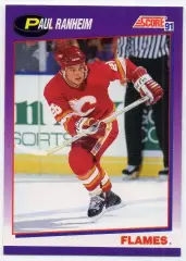 Хоккей. Карточка Paul Ranheim/Пол Ранхайм Calgary Flames/Калгари Флэймз, НХЛ/NHL