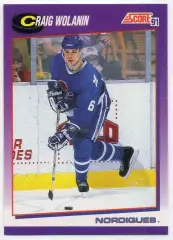Карточка Craig Wolanin / Крейг Воланин (Quebec Nordiques/Квебек Нордикс) НХЛ/NHL