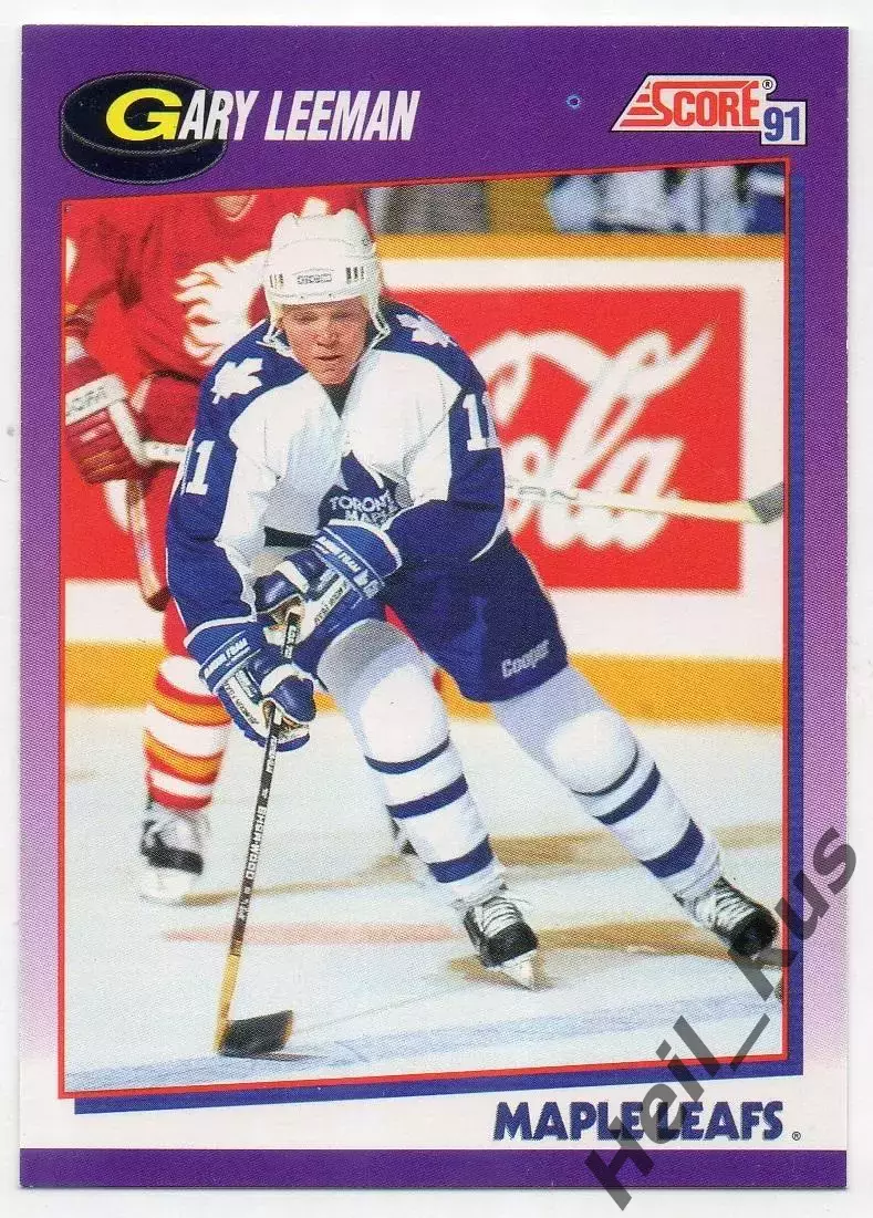 Карточка Gary Leeman/Гэри Лиман (Toronto Maple Leafs/Торонто Мейпл Лифс) НХЛ/NHL