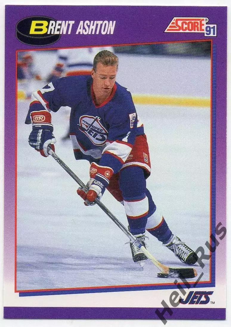 Хоккей. Карточка Brent Ashton / Брент Эштон Winnipeg Jets/Виннипег Джетс НХЛ/NHL