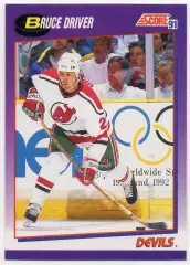 Карточка Bruce Driver/Брюс Драйвер New Jersey Devils / Нью-Джерси Девилз НХЛ/NHL