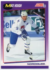 Хоккей; Карточка Mike Hough/Майк Хоу (Quebec Nordiques/Квебек Нордикс) НХЛ/NHL