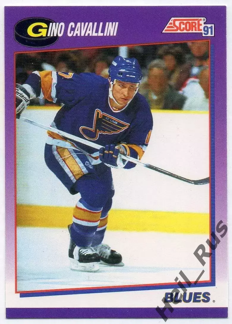 Карточка Gino Cavallini/Джино Каваллини (St. Louis Blues/Сент-Луис Блюз) НХЛ/NHL