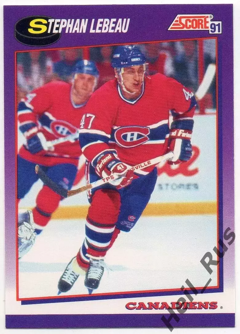 Хоккей Карточка Stephan Lebeau/Стефан Лебо Montreal Canadiens/Монреаль, НХЛ/NHL