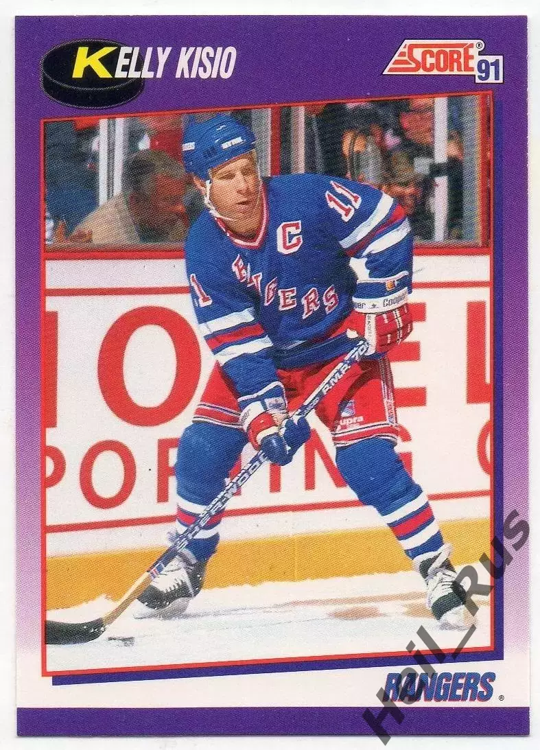 Карточка Kelly Kisio/Келли Кисио (New York Rangers/Нью-Йорк Рейнджерс) НХЛ / NHL