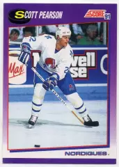 Карточка Scott Pearson/Скотт Пирсон (Quebec Nordiques/Квебек Нордикс) НХЛ/NHL