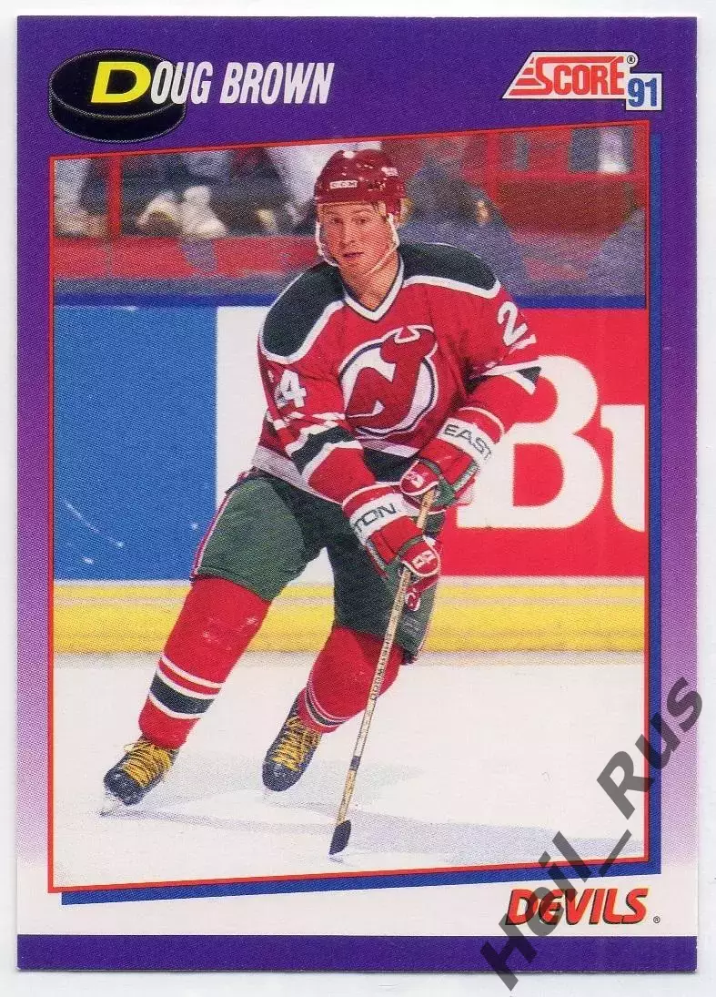Хоккей Карточка Doug Brown/Дуг Браун New Jersey Devils/Нью-Джерси Девилз NHL-НХЛ