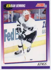 Хоккей. Карточка Brian Benning/Брайан Беннинг (Kings/Лос-Анджелес Кингз) НХЛ/NHL