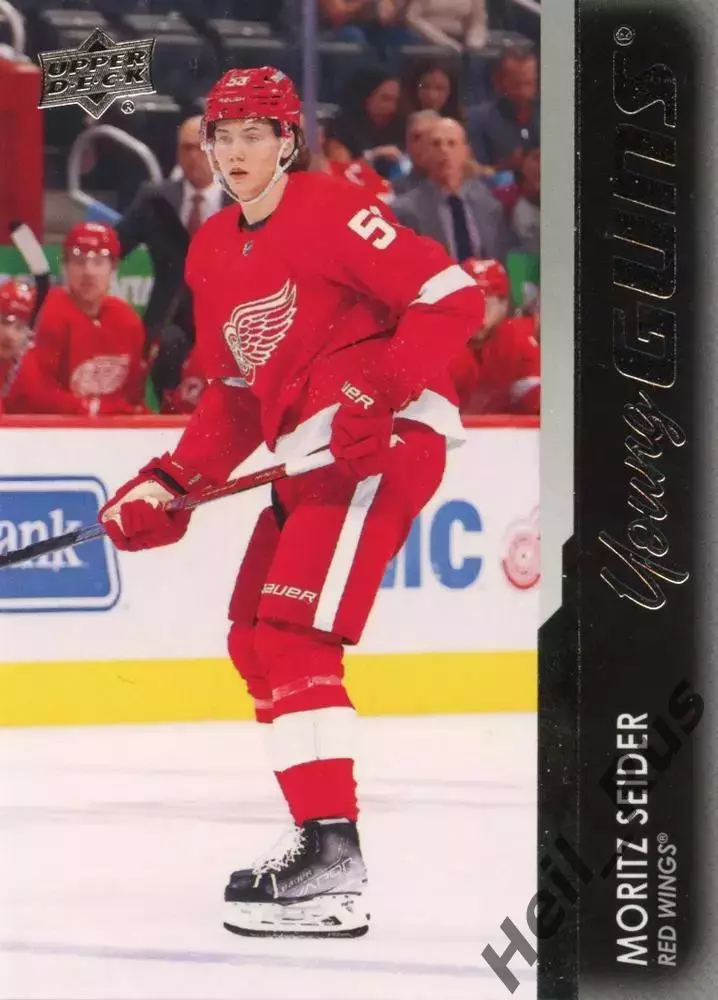 Карточка Moritz Seider/Мориц Зайдер Detroit Red Wings/Детройт Ред Уингз NHL, НХЛ