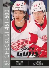 Карточка Мориц Зайдер/Лукас Рэймонд Detroit Red Wings/Детройт Ред Уингз NHL/НХЛ