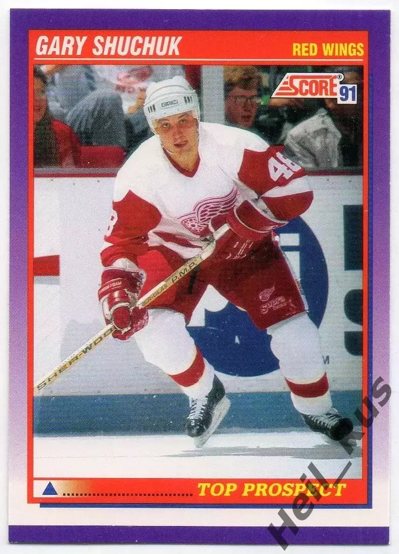 Карточка Gary Shuchuk/Гэри Шучак (Detroit Red Wings/Детройт Ред Уингз) НХЛ/NHL