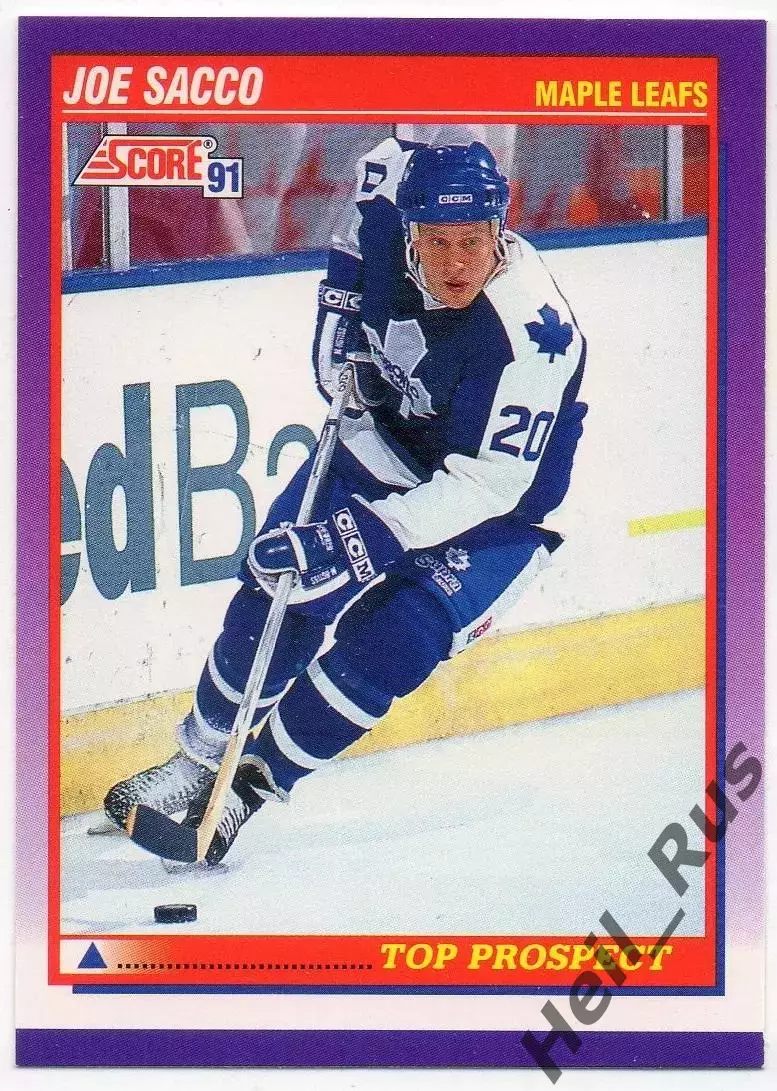 Карточка Joe Sacco/Джозеф Сакко (Toronto Maple Leafs/Торонто Мейпл Лифс) НХЛ/NHL