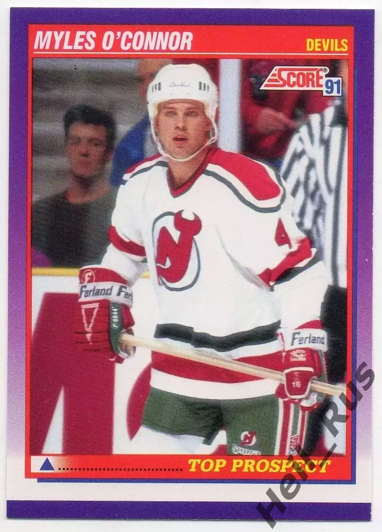 Хоккей. Карточка Myles O'Connor/Майлз О'Коннор Devils/Нью-Джерси Девилз НХЛ/NHL