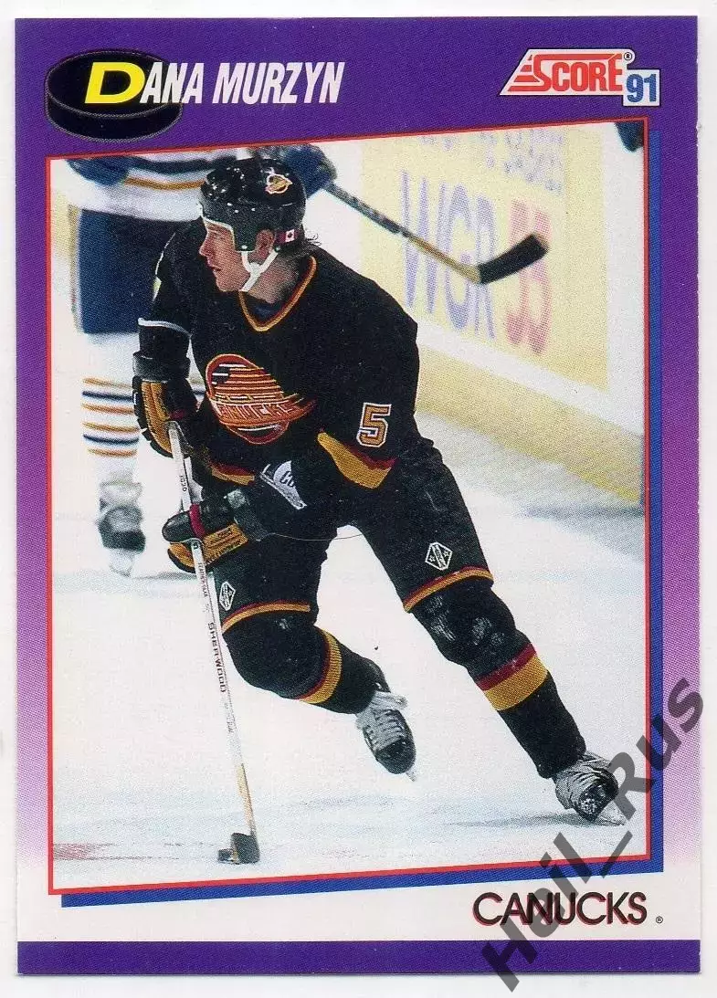 Карточка Dana Murzyn/Дана Мурзин (Vancouver Canucks / Ванкувер Кэнакс) НХЛ/NHL