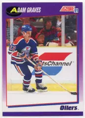 Хоккей. Карточка Adam Graves/Адам Грэйвз Edmonton Oilers/Эдмонтон Ойлерз NHL/НХЛ