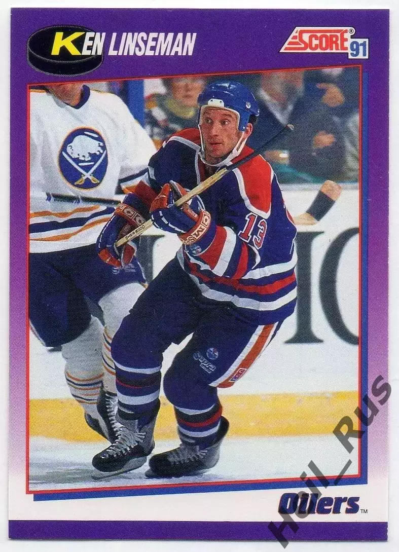 Хоккей Карточка Ken Linseman/Кен Линзмэн Edmonton Oilers/Эдмонтон Ойлерз NHL/НХЛ