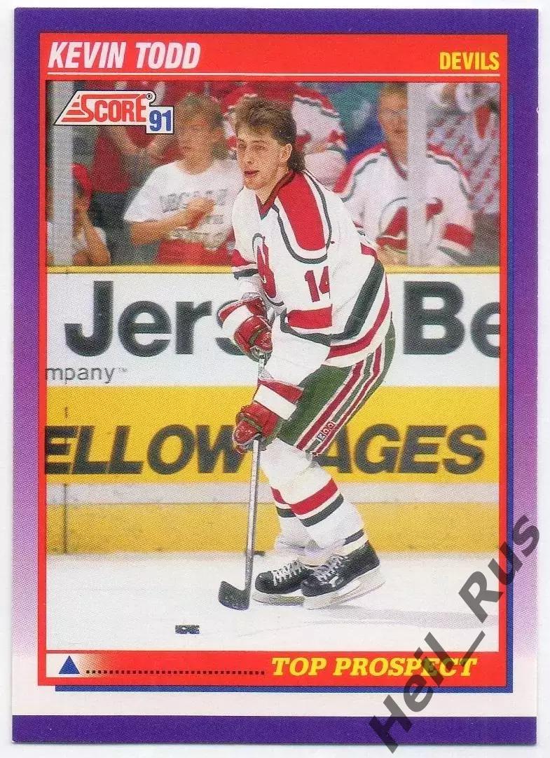 Карточка Kevin Todd / Кевин Тодд (New Jersey Devils/Нью-Джерси Девилз) НХЛ/NHL