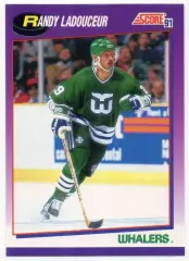 Хоккей Карточка Randy Ladouceur/Рэнди Ладосьер Hartford Whalers/Хартфорд NHL/НХЛ