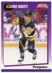 Хоккей Карточка Gordie Roberts/Горди Робертс Penguins/Питтсбург Пингвинз НХЛ/NHL