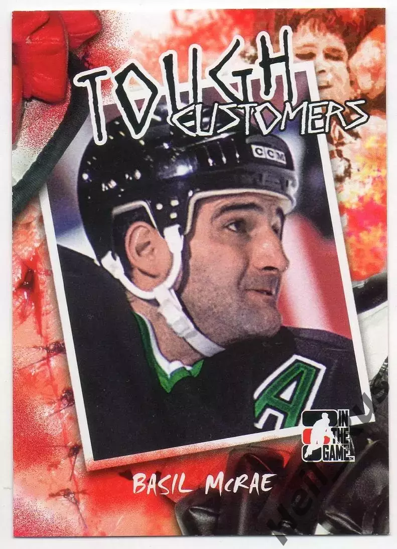 Хоккей Карточка Basil McRae/Бэзил Макрэй Minnesota North Stars/Миннесота NHL НХЛ