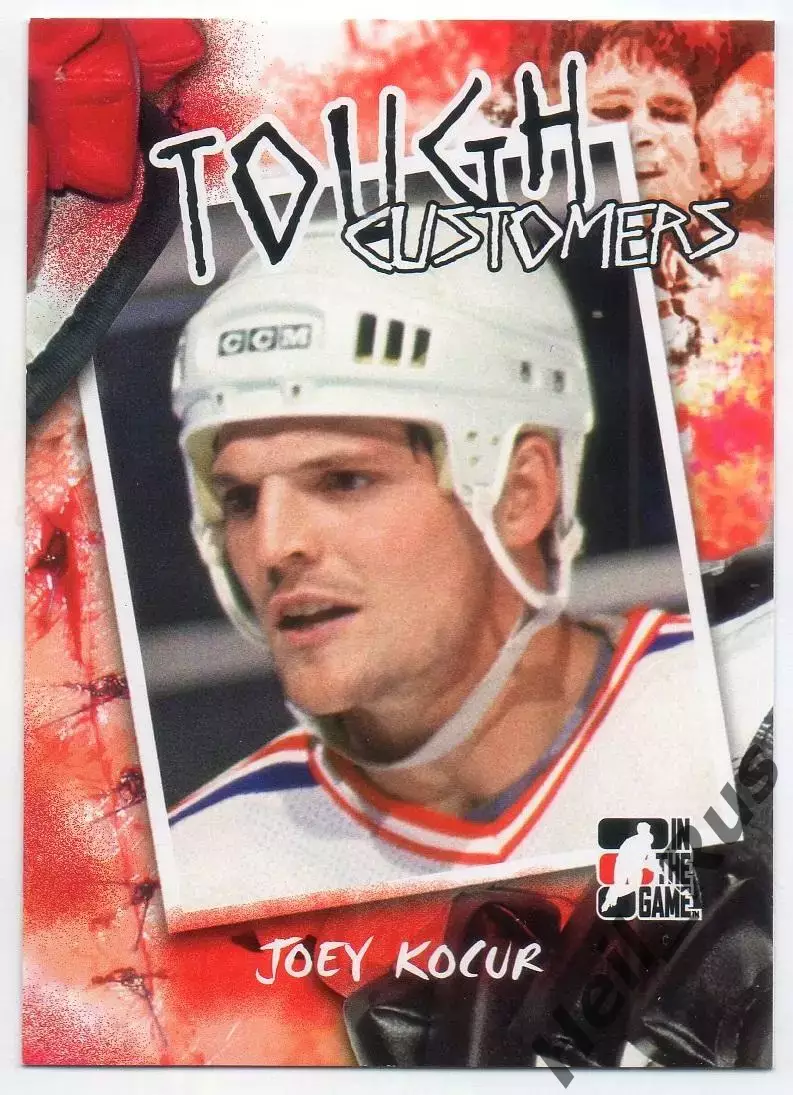 Хоккей Карточка Joey Kocur/Джо Кошур New York Rangers/Нью-Йорк Рейнджерс НХЛ/NHL
