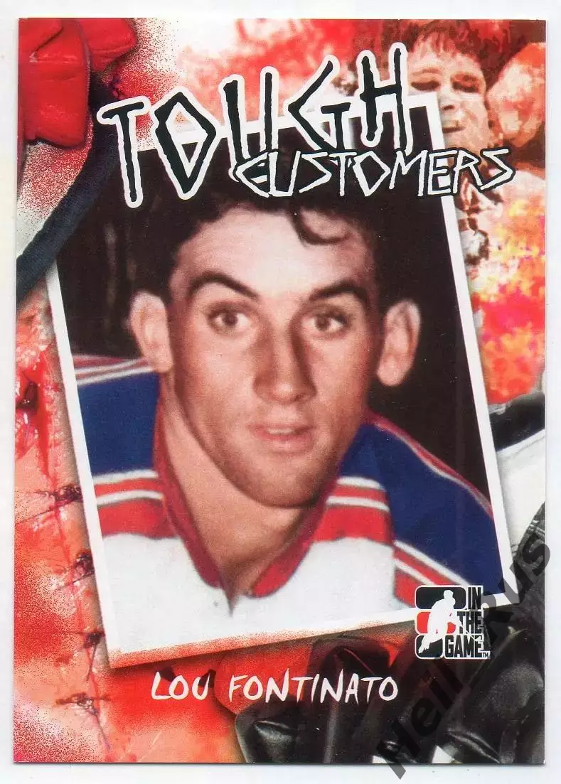 Карточка Lou Fontinato/Лу Фонтинато New York Rangers/Нью-Йорк Рейнджерс, НХЛ/NHL