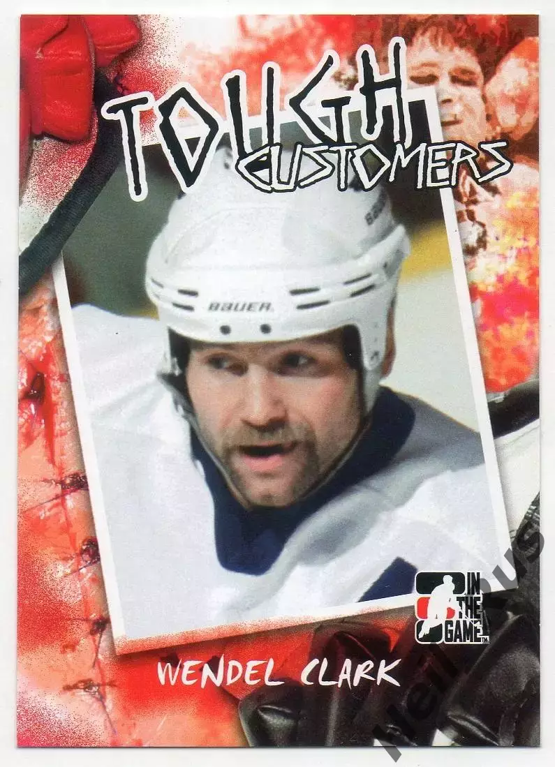Хоккей. Карточка Wendel Clark/Уэндел Кларк Toronto Maple Leafs/Торонто NHL/НХЛ