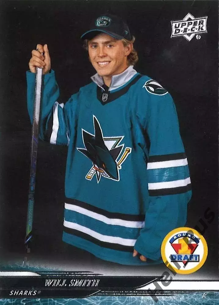 Хоккей. Карточка Will Smith/Уилл Смит (San Jose Sharks/Сан-Хосе Шаркс) НХЛ/NHL