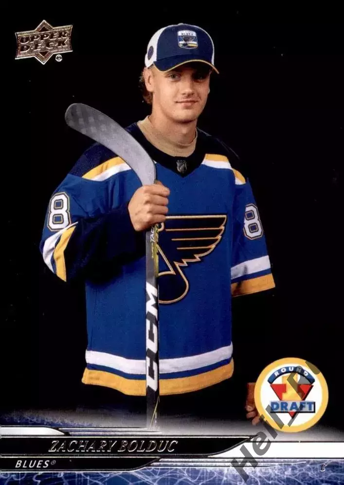 Карточка Zachary Bolduc/Закари Болдук (St. Louis Blues/Сент-Луис Блюз) НХЛ/NHL