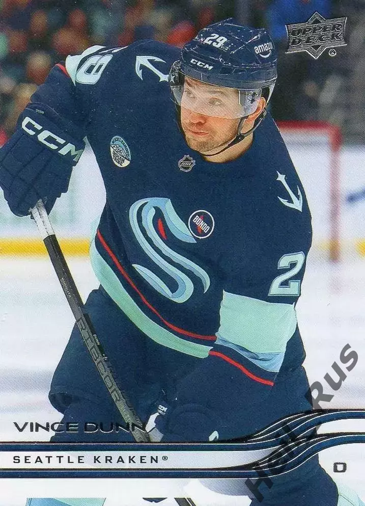 Хоккей. Карточка Vince Dunn / Винс Данн (Seattle Kraken/Сиэтл Кракен) NHL / НХЛ