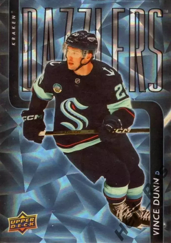 Хоккей. Карточка Vince Dunn / Винс Данн (Seattle Kraken/Сиэтл Кракен) NHL / НХЛ