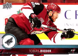Хоккей. Карточка Tobias Rieder/Тобиас Ридер (Arizona Coyotes/Аризона) НХЛ/NHL