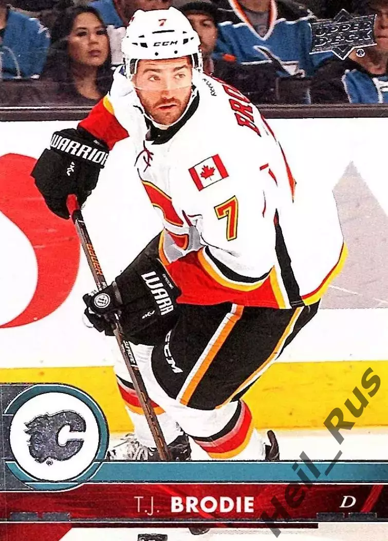 Хоккей Карточка T.J. Brodie/Ти Джей Броди Calgary Flames/Калгари Флэймз НХЛ/NHL