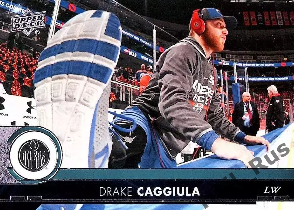 Карточка Drake Caggiula/Дрейк Каджула (Edmonton Oilers/Эдмонтон Ойлерз) НХЛ/NHL