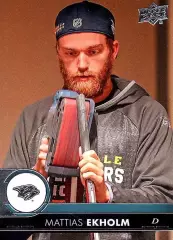 Карточка Mattias Ekholm/Маттиас Экхольм (Nashville Predators/Нэшвилл) НХЛ / NHL