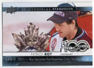 Карточка Patrick Roy / Патрик Руа (Colorado Avalanche/Колорадо Эвеланш) НХЛ/NHL