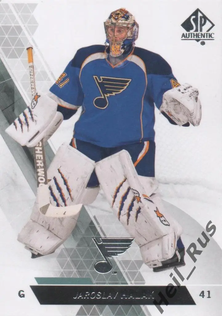 Карточка Jaroslav Halak/Ярослав Галак (St. Louis Blues/Сент-Луис Блюз) НХЛ/NHL