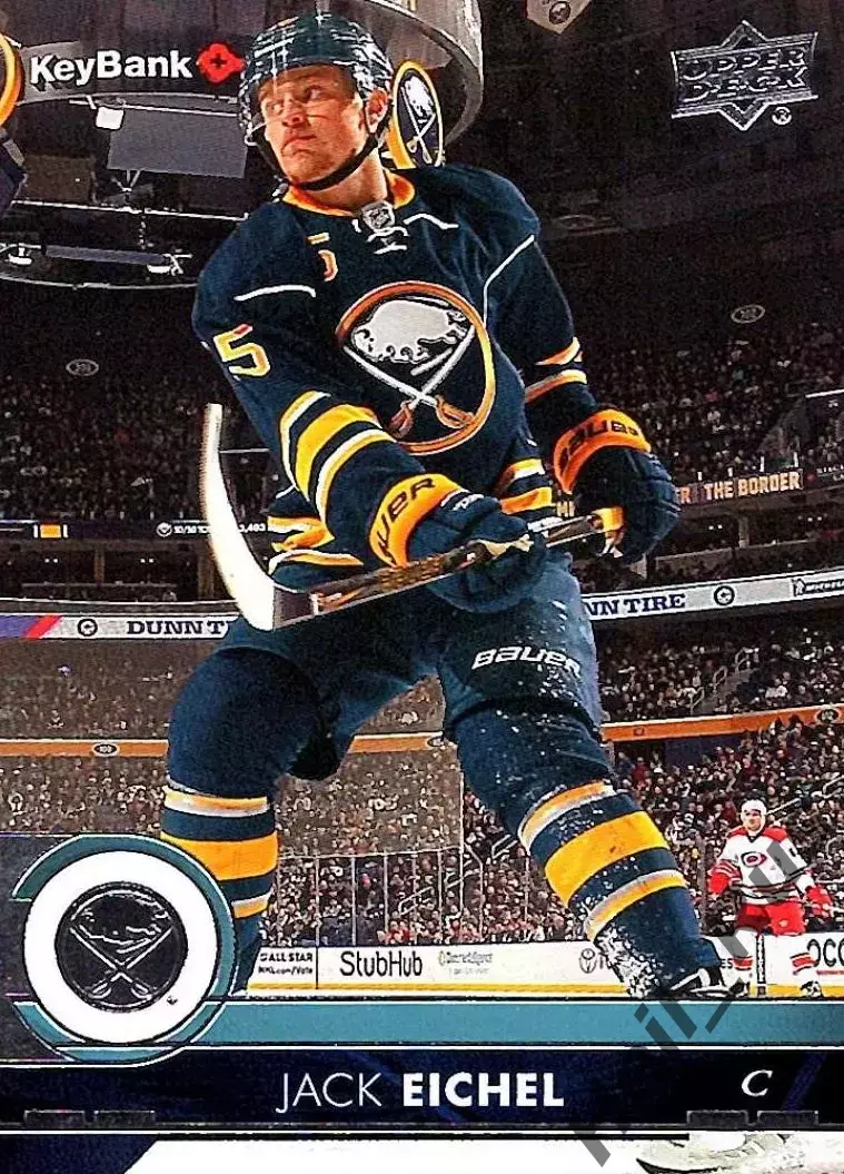 Хоккей; Карточка Jack Eichel/Джек Айкел Buffalo Sabres/Баффало Сейбрз НХЛ/NHL
